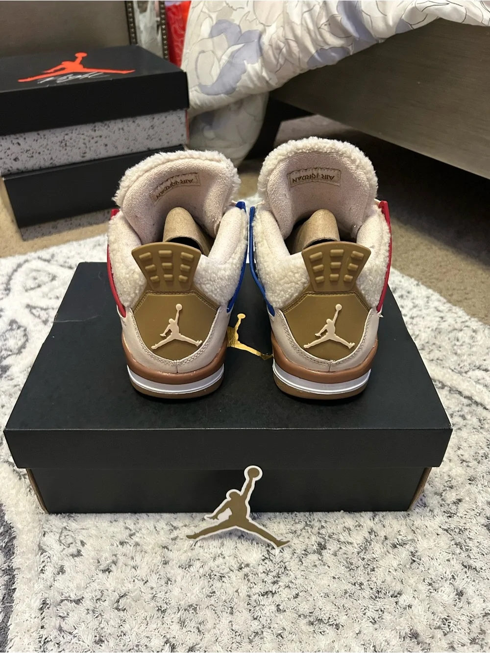 Jordan Beige Multicolor Sneakers